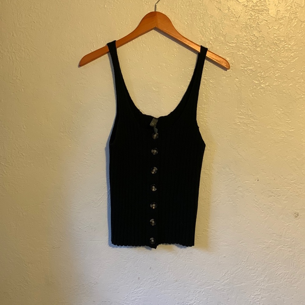 Black sweater tank